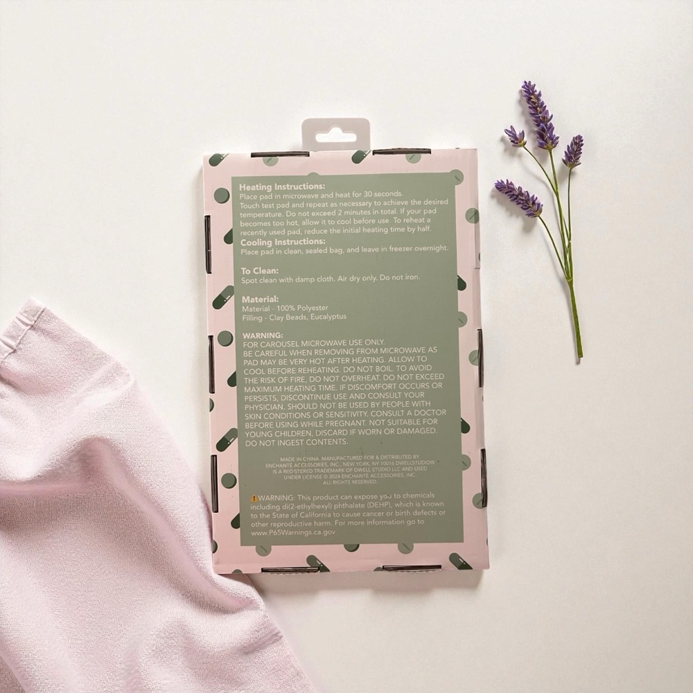 Weighted Warming & Cooling Pad w/ Eucalyptus - 8x12 - 2.5 lbs - New - Picture 4 of 4